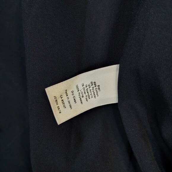 Talbots Blazer Womens Large Navy Red Striped Woven Tweed Stretch Business Casual - Picture 5 of 14